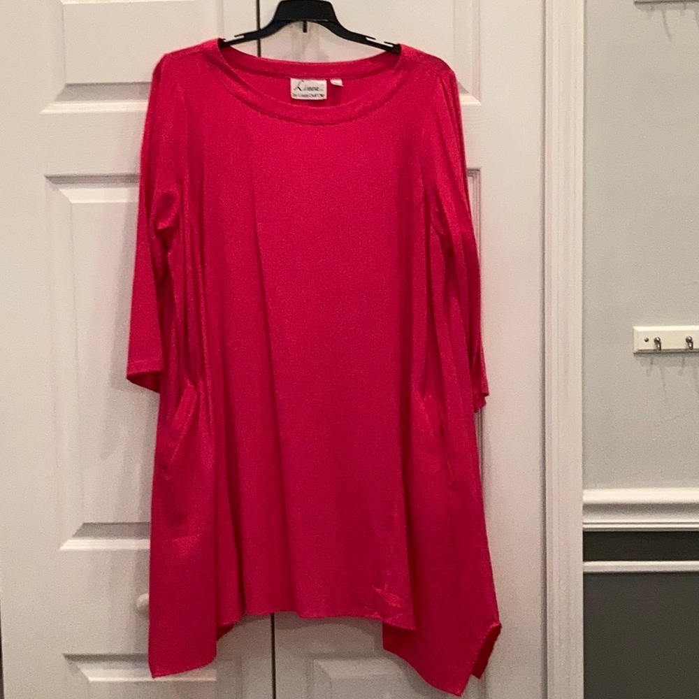 # Beautiful XL geranium pink tunic